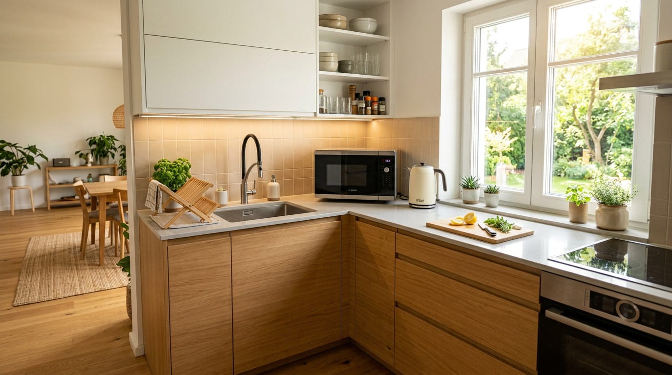 Wasserkocher 2026 – Moderne Küche mit Küchenzeile