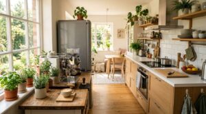 Moderne Küche mit Siebträgermaschine – Bester Espresso zu Hause